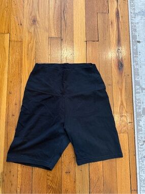 aerie Black High-Rise Bike Shorts